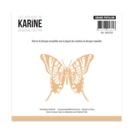 Dies Découpe Les Ateliers de Karine - Matrice de découpe GRAND PAPILLON - Bienvenue Chez Moi