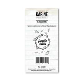 Tampon Clear - JE VOUS AIME  - Les Ateliers de Karine