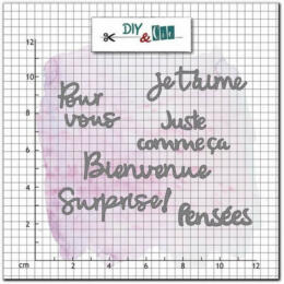 Dies Matrice de Découpe - CARTERIE V3 - DIY & CIE