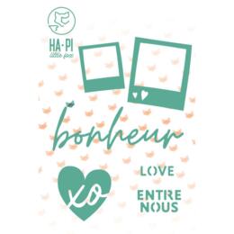 Dies Découpe Ha.Pi Little Fox - Matrice découpe BONHEUR ENTRE NOUS