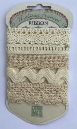 Assortiment de DENTELLES SHABY CREME (5 x 45cm)