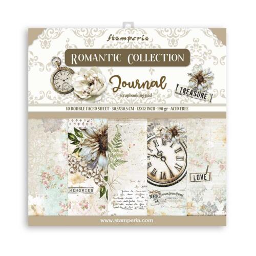 STAMPERIA - Collection JOURNAL - Kit Assortiment 10 Papiers