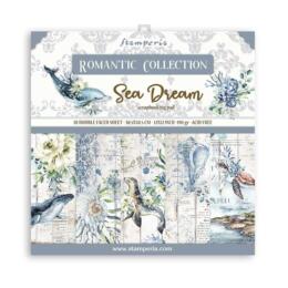STAMPERIA - Collection SEA DREAM - Kit Assortiment 10 Papiers