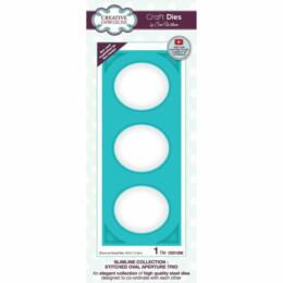Découpe Creative Expressions - Slimline Collection - STITCHED OVAL APERTURE TRIO