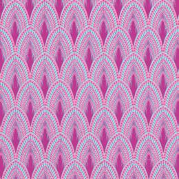 Papier Fantaisie 100% Coton - JOSEPHINE Bleu Lagon 