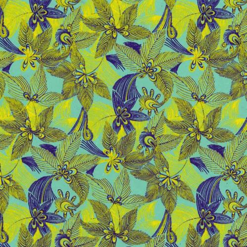 Papier Fantaisie 100% Coton - JUNGLE Mojito
