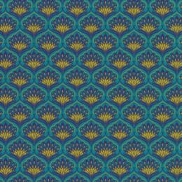 Papier Fantaisie 100% Coton - BENGALI Turquoise