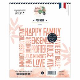 Pochoir FLORILEGES DESIGN - PELE MELE - Collection Dolce Vita 