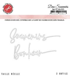 Dies Découpe Mes P'Tits Ciseaux - Matrice découpe DUO SOUVENIRS 