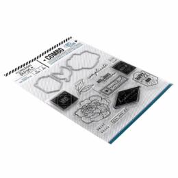 Tampon Clear + Dies - Combo HAPPY WITH YOU - Florilèges Design