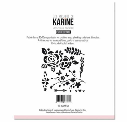 Pochoir LES ATELIERS DE KARINE  - SWEET FLOWERS 