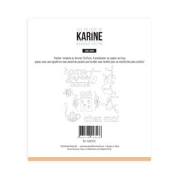 Pochoir Broderie - BIENVENUE CHEZ MOI - CHEZ MOI - Les Ateliers de Karine