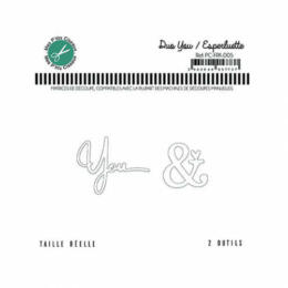 Dies Découpe Mes P'Tits Ciseaux - Matrice découpe DUO YOU ESPERLUETTE