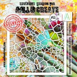 Pochoir Aall & Create - CRAZY PAVING N°55