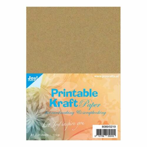 Papier Kraft - Carte A5 Kraft 175grs ( 25u ) 