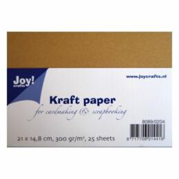 Papier Kraft - Carte A5 Kraft 300grs ( 25u )