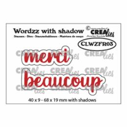 Dies Découpe Crealies - Matrice découpe MERCI BEAUCOUP 