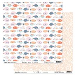 Béatrice Garni - J'IRAI VOIR LA MER N°4 - Papier Scrap 30x30