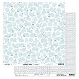 Béatrice Garni - J'IRAI VOIR LA MER N°3 - Papier Scrap 30x30