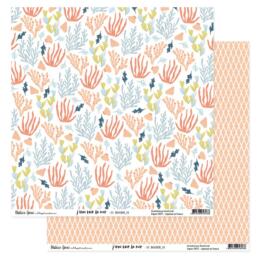 Béatrice Garni - J'IRAI VOIR LA MER N°1 - Papier Scrap 30x30