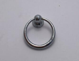 Bouton Cartonnage - Anneau Bélière ARGENT 37mm