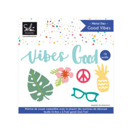 Dies Découpe SoKai - Matrice découpe GOOD VIBES VOILA L'ETE
