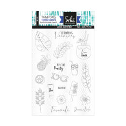 Tampon Clear - LOVE SUMMER - Voilà l'été Sokai