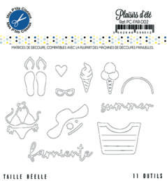 Dies Découpe Mes P'Tits Ciseaux - Matrice découpe PLAISIRS D'ETE FARNIENTE