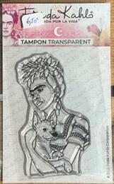 Tampon Clear - La femme au Chien FRIDA KAHLO - Love In The Moon