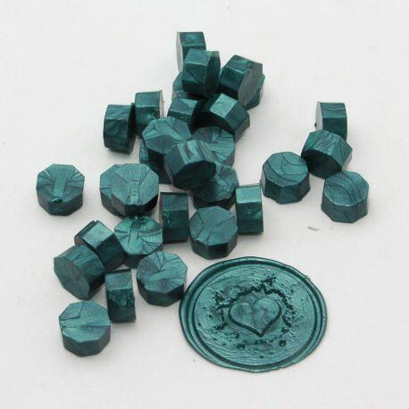 Pastilles de Cire - BLEU PETROLE NACRE (x24)