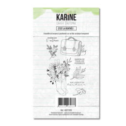 Tampon Clear - CAHIER D'AUTOMNE - C'EST LA RENTREE - Ateliers de Karine