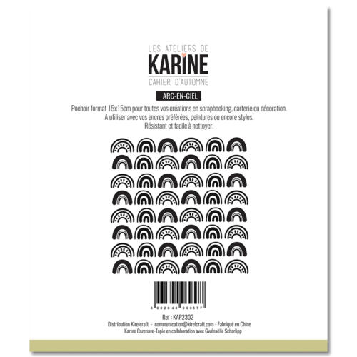 Pochoir LES ATELIERS DE KARINE - ARC EN CIEL - Collection Cahier d'Automne