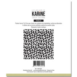 Pochoir LES ATELIERS DE KARINE - FEUILLES - Collection Cahier d'Automne