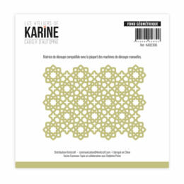 Dies Découpe Les Ateliers de Karine - Matrice de découpe  FOND GEOMETRIQUE- Cahier d'Automne