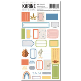 Les Ateliers de Karine - CAHIER D'AUTOMNE Stickers Etiquettes 9.5x17