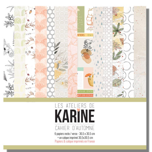 Les Ateliers de Karine - CAHIER D'AUTOMNE  - LE KIT