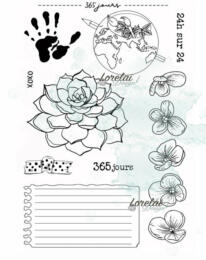 Tampon Clear - MEMENTO - 365 JOURS - Lorelai Design