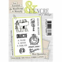 Tampon Clear - Les Essentiels de Maniscrap et Manuéla MON QUOTIDIEN - L'Encre & l'Image