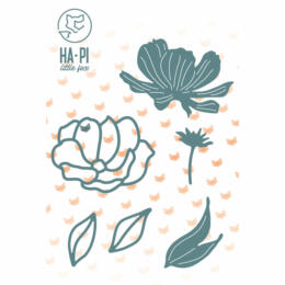 Dies Découpe Ha.Pi Little Fox - Matrice découpe FLEURS DECLICATES