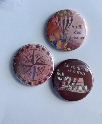 BADGES 38mm (x3) - Collection MISS AUTOMNE Lot N°1