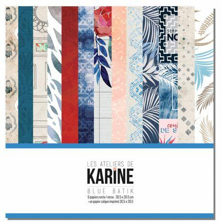 Les Ateliers de Karine - BLUE BATIK  - LE KIT