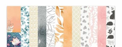 Béatrice Garni - POESIE D'AUTOMNE  - Assortiment des 6 Papiers de la collection 