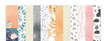 Béatrice Garni - POESIE D'AUTOMNE  - Assortiment des 6 Papiers de la collection 