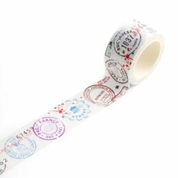 Masking Tape - Washi Tape PASSPORT STAMPS 14 - Aall & Create