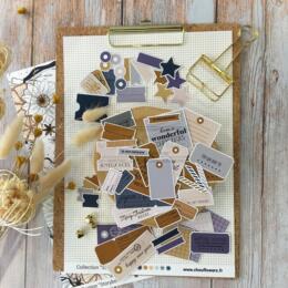 Chou And Flowers - DIE CUTS ETIQUETTES - STORYBOOK