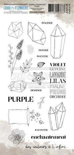 Tampon Clear - Journal Chromatique - PURPLE - Chou & Flower