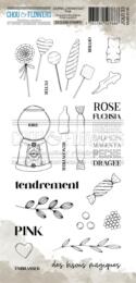Tampon Clear - Journal Chromatique - PINK - Chou & Flower