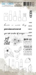 Tampon Clear - Journal Chromatique - RED - Chou & Flower