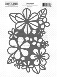 Pochoir CHOU AND FLOWERS - Masque FLORAL - Collection Journal Chromatique