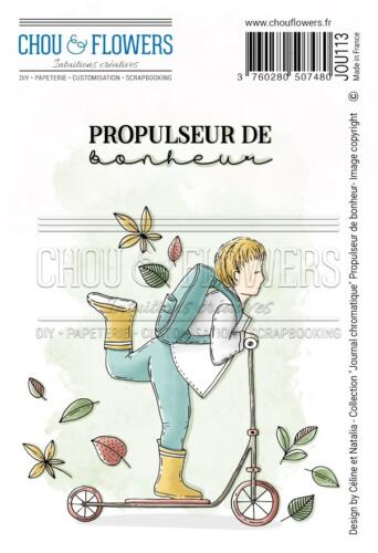Tampon EZ - Journal Chromatique - PROPULSEUR DE BONHEUR - Chou & Flower